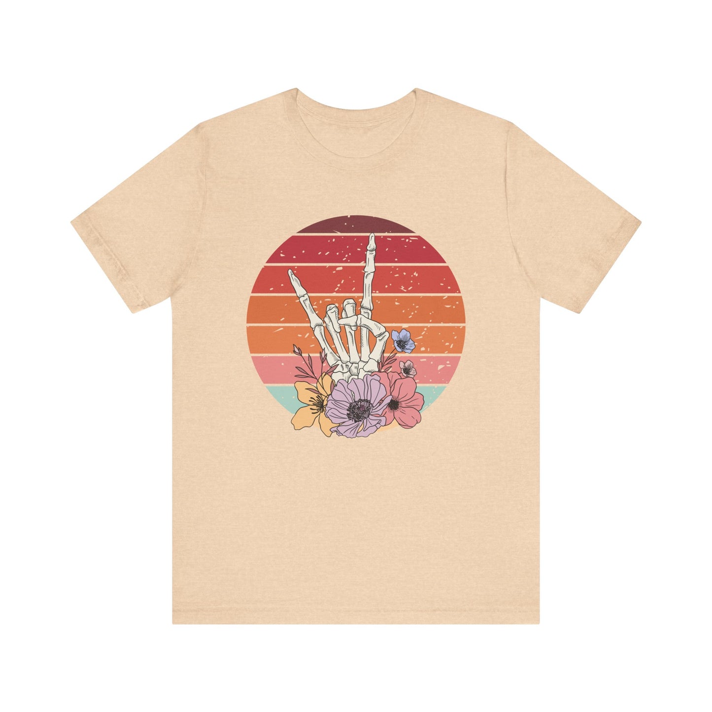 Skeleton Rock Hand T-shirt