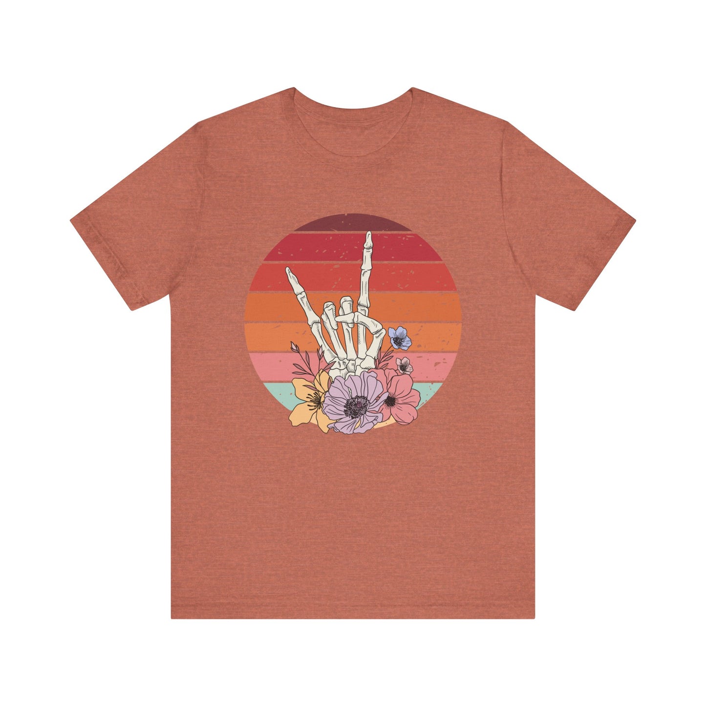 Skeleton Rock Hand T-shirt