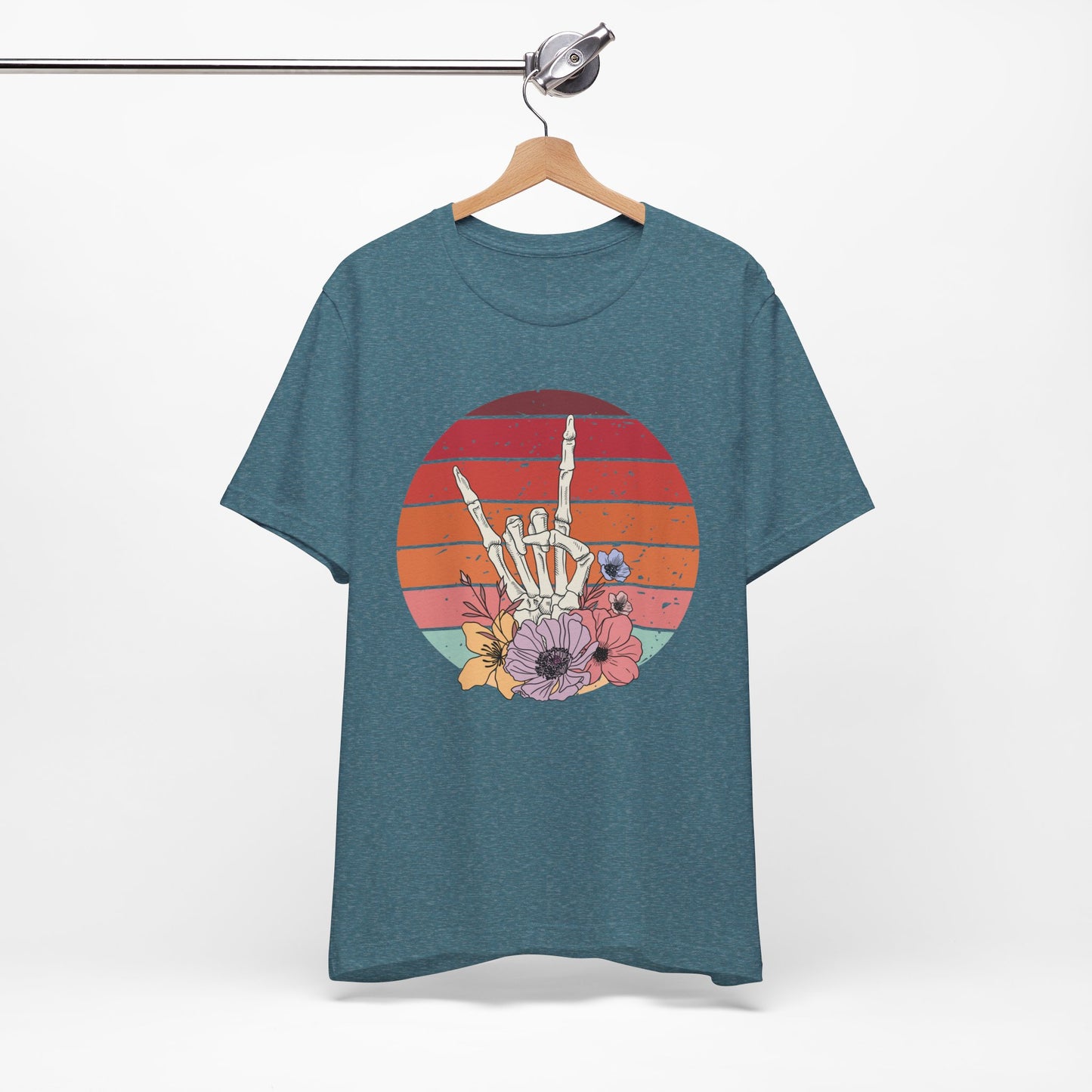 Skeleton Rock Hand T-shirt