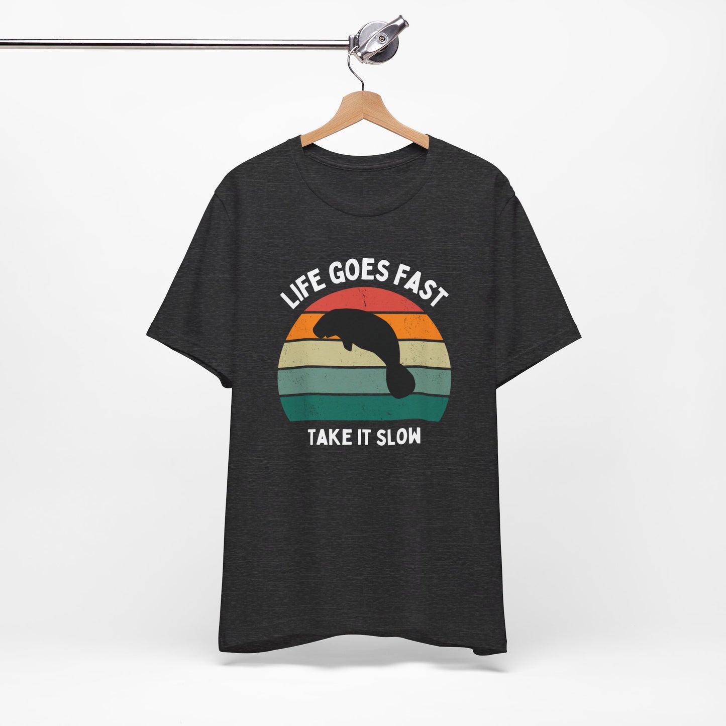 Funny tshirt, Manatee with sunset, funny gift