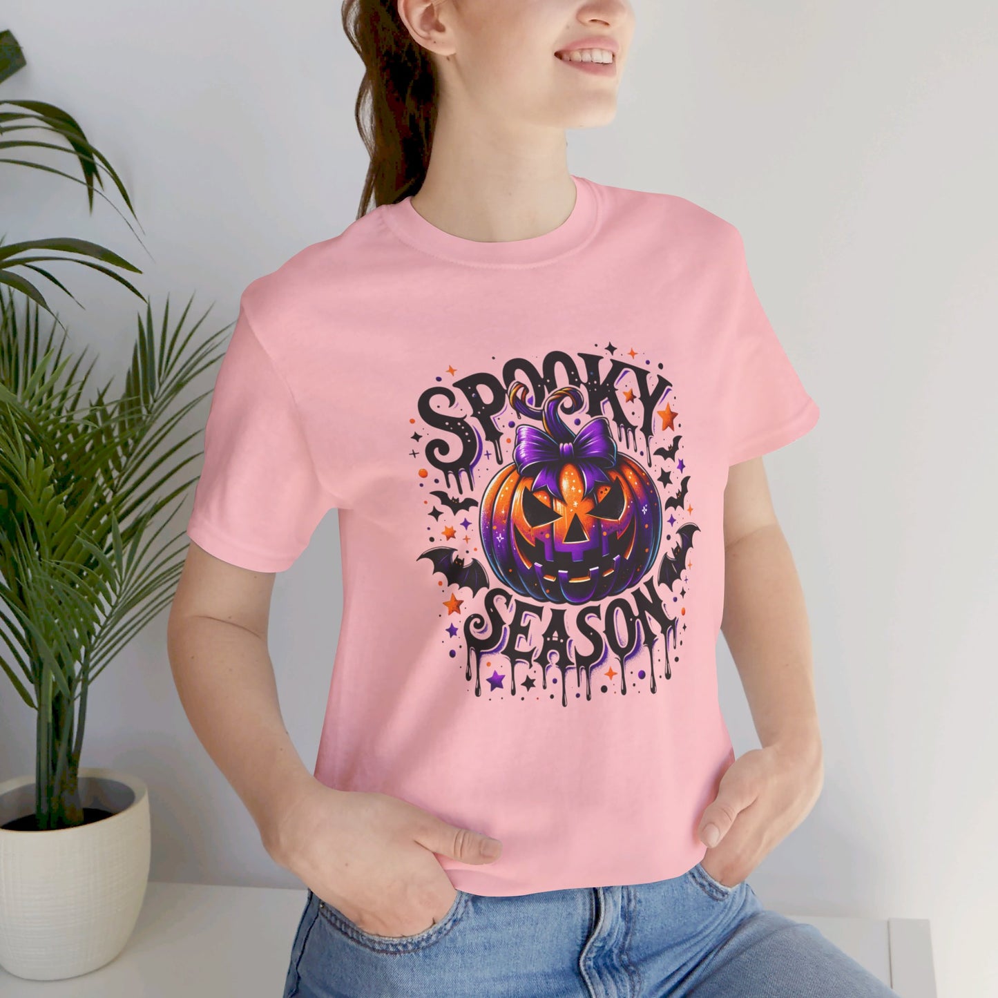 Spooky Season T-shirt, Jack-o'-lantern, Cute Gift