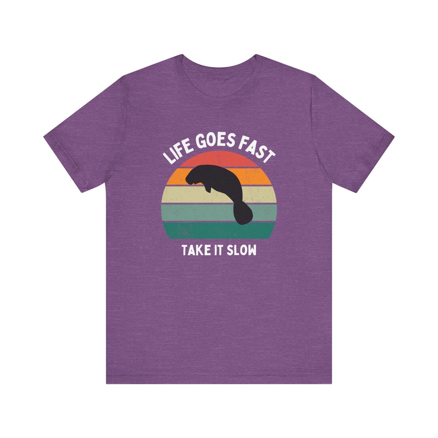 Funny tshirt, Manatee with sunset, funny gift