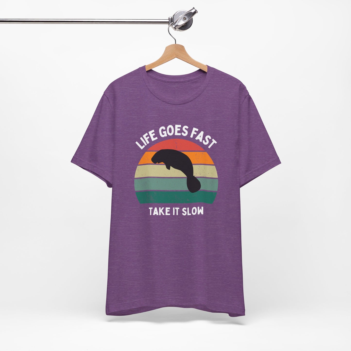 Funny tshirt, Manatee with sunset, funny gift