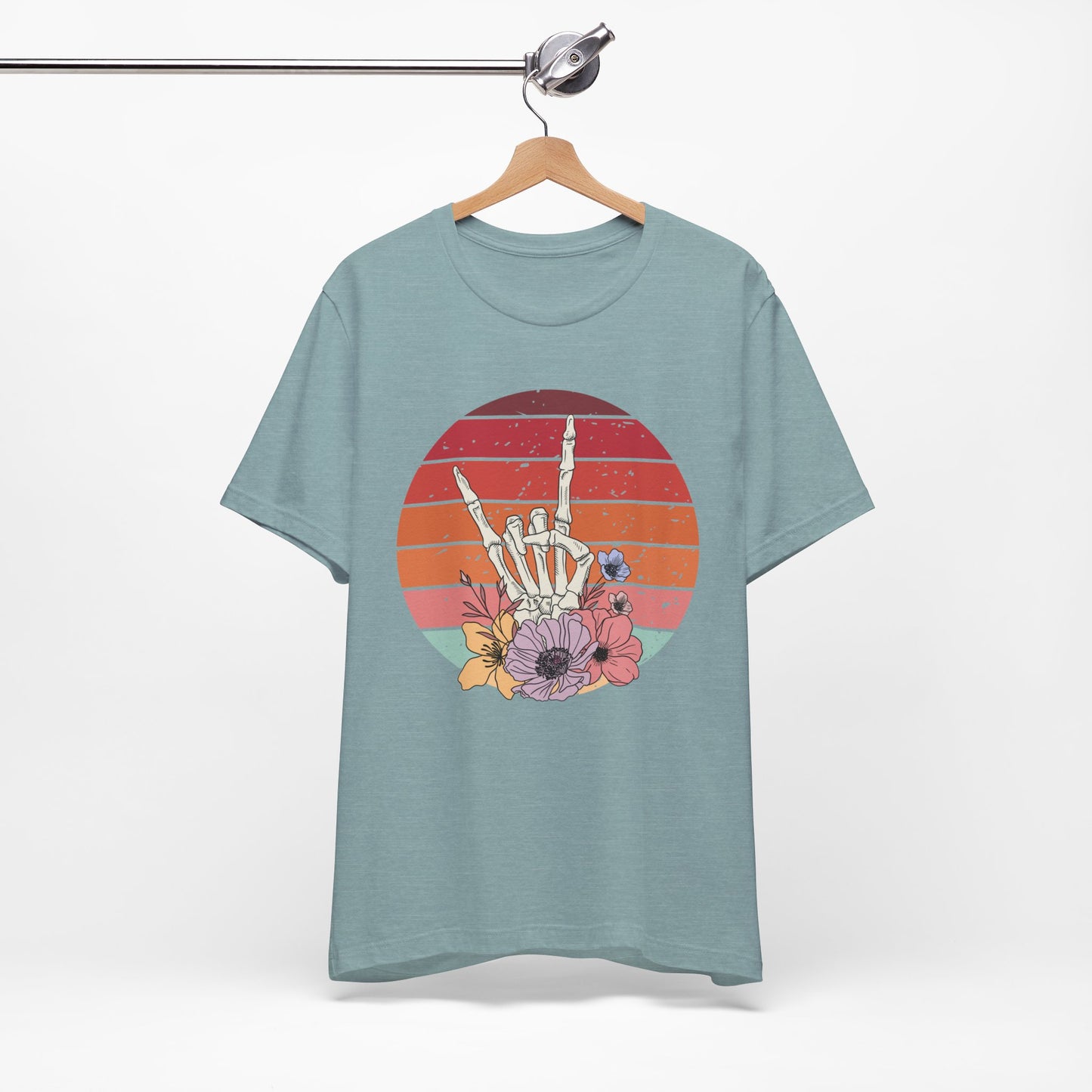 Skeleton Rock Hand T-shirt