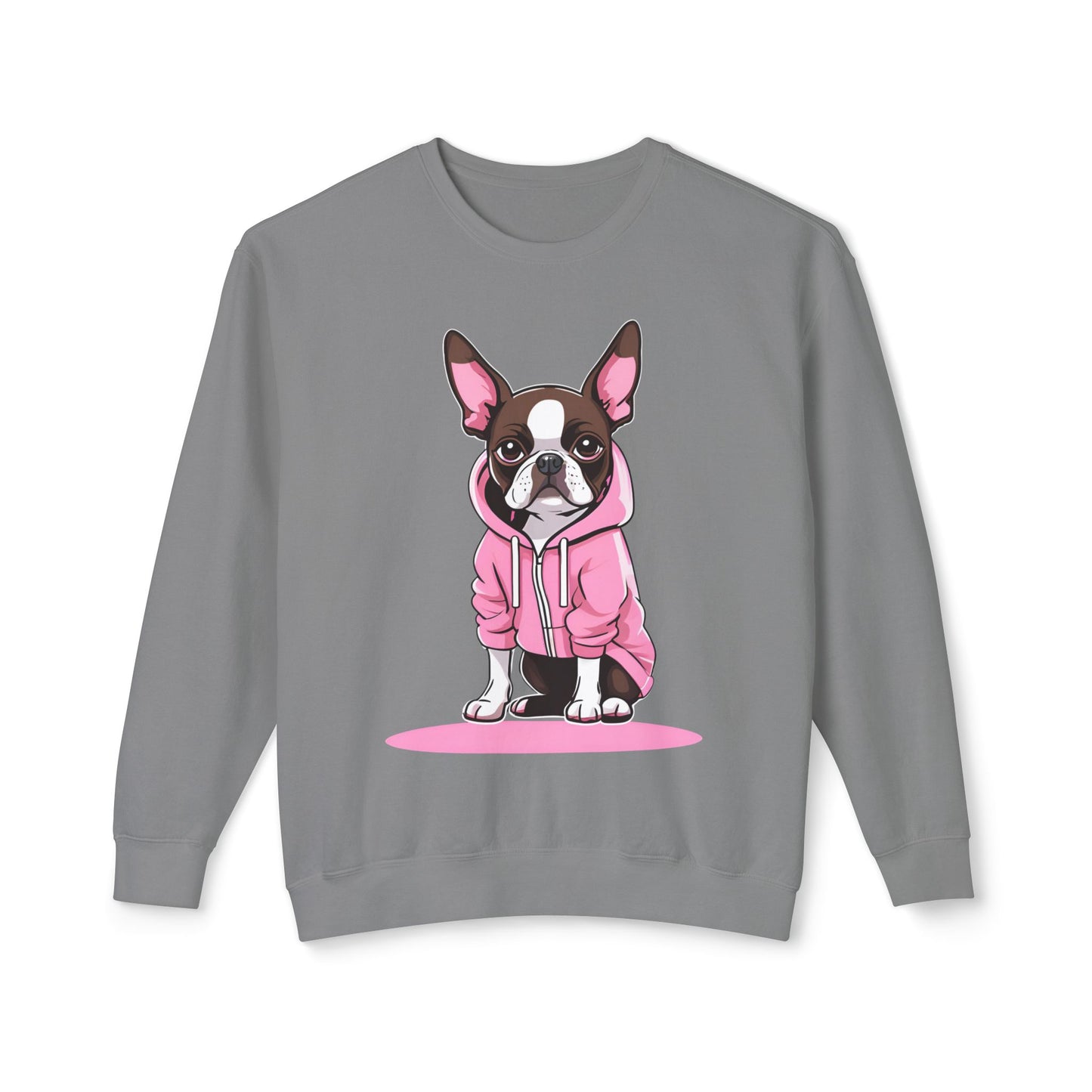 Boston Terrier Lightweight Crewneck Sweatshirt