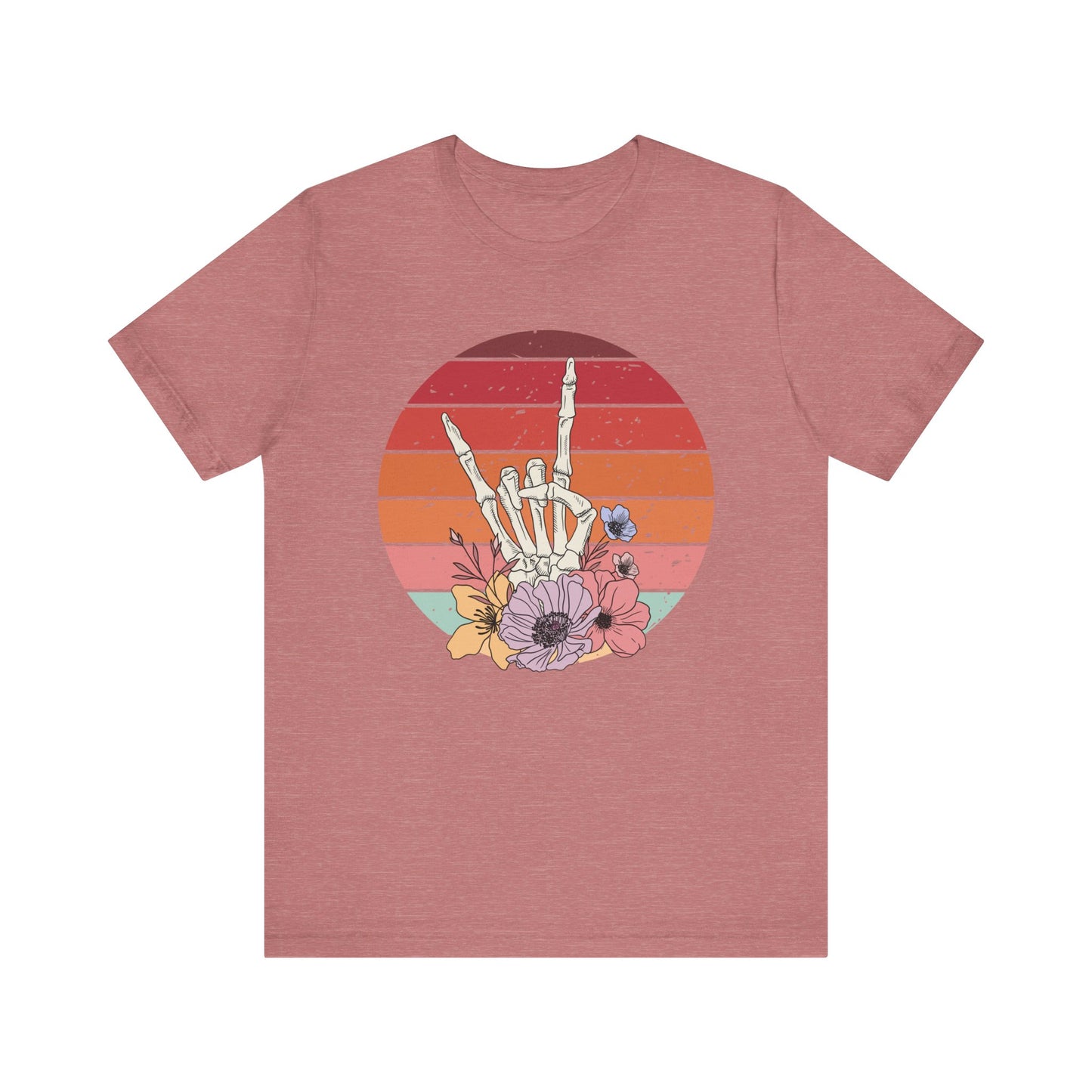 Skeleton Rock Hand T-shirt