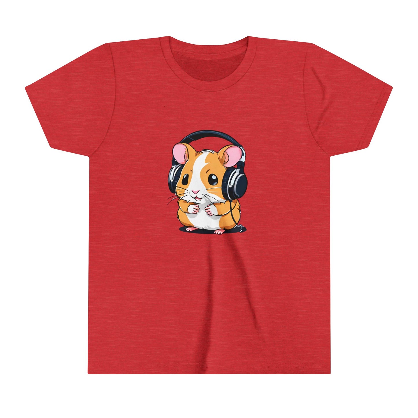 Kids Tee, Cute Hamster with headphones