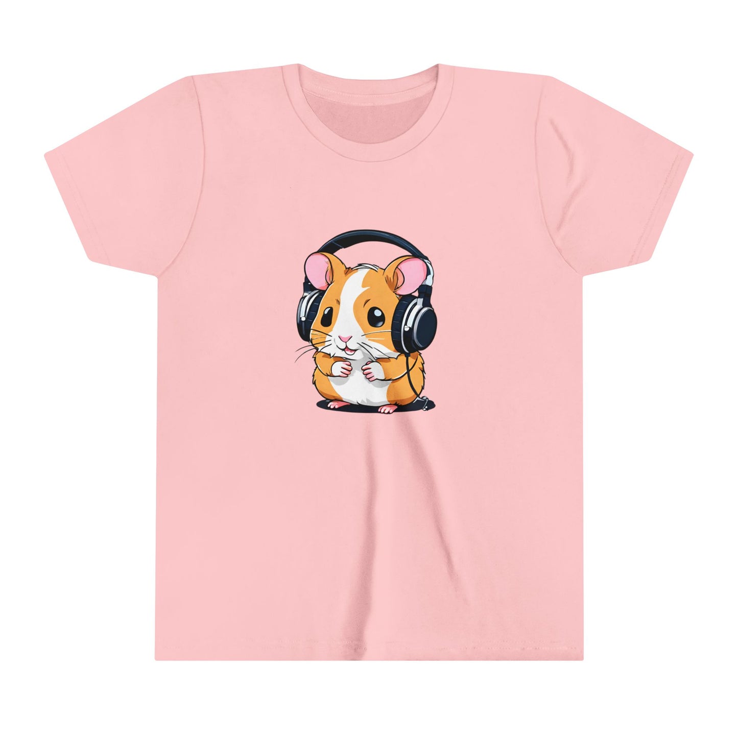 Kids Tee, Cute Hamster with headphones