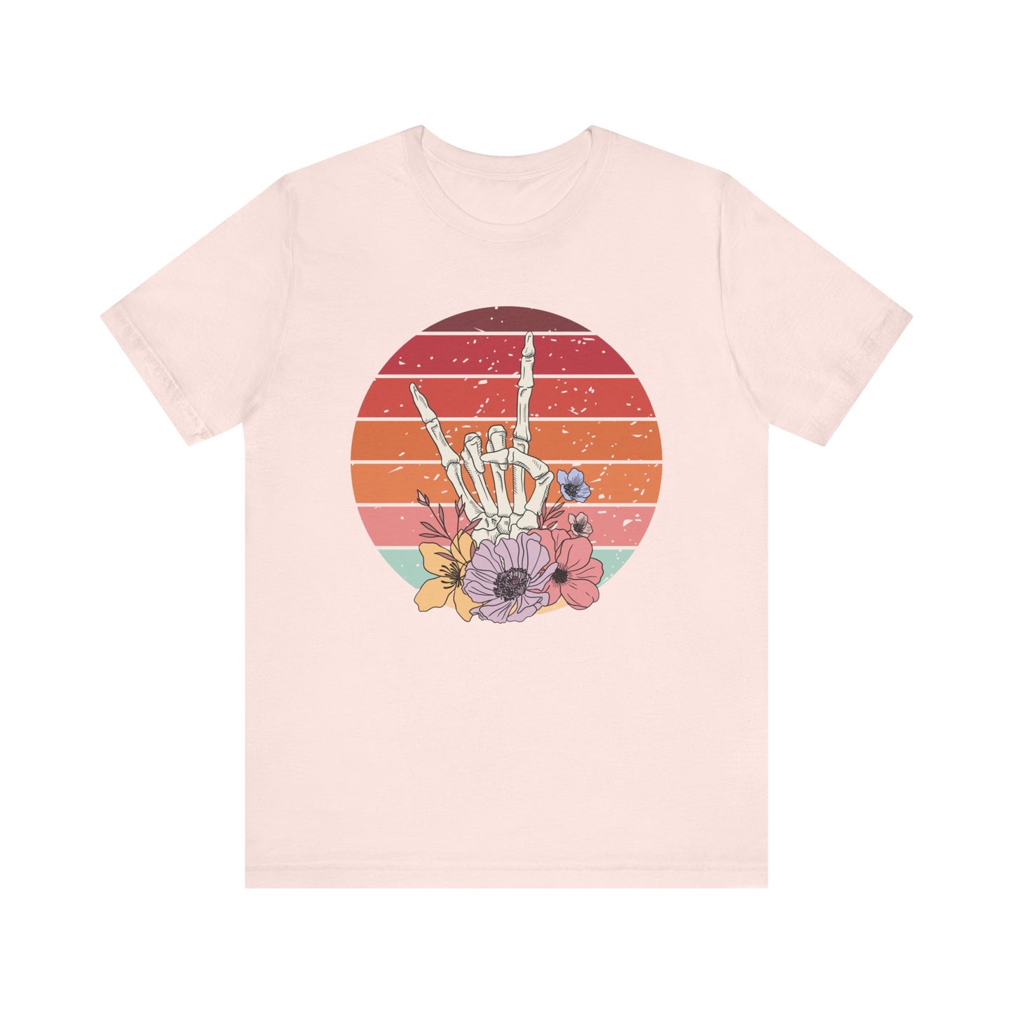 Skeleton Rock Hand T-shirt