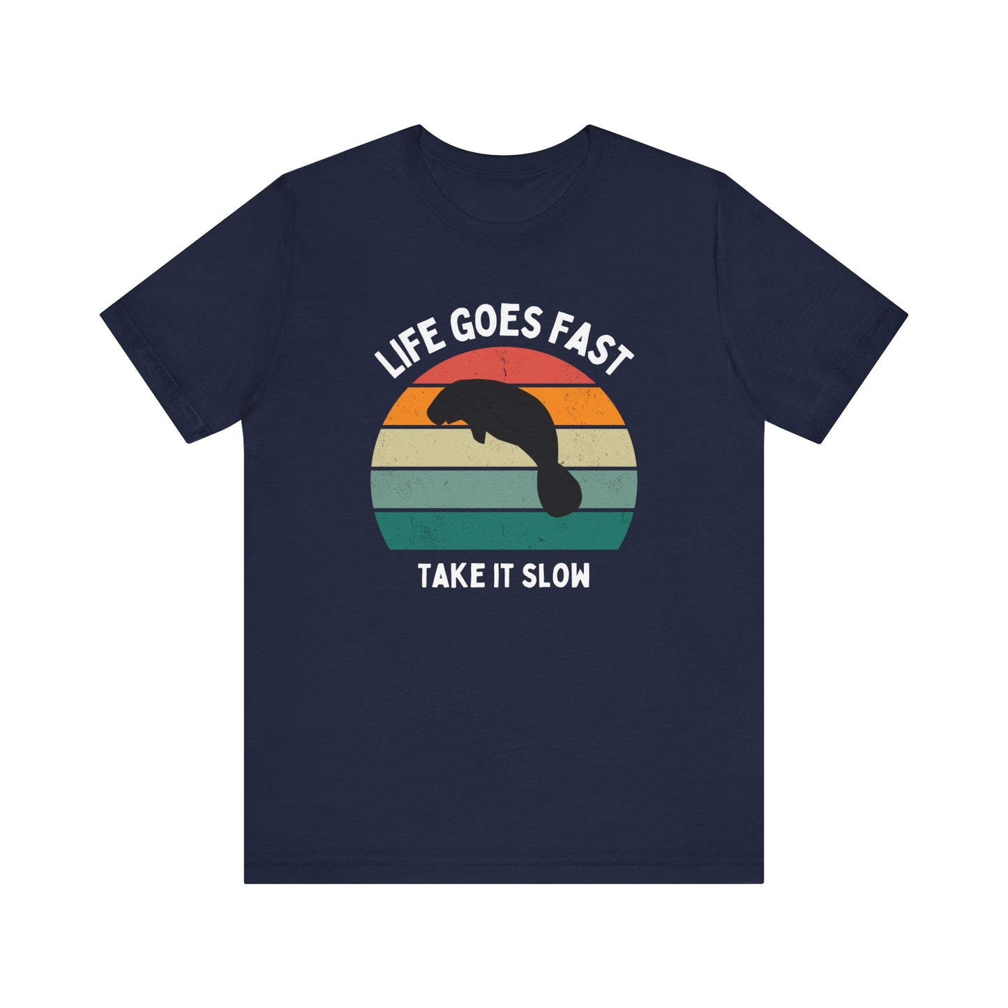 Funny tshirt, Manatee with sunset, funny gift