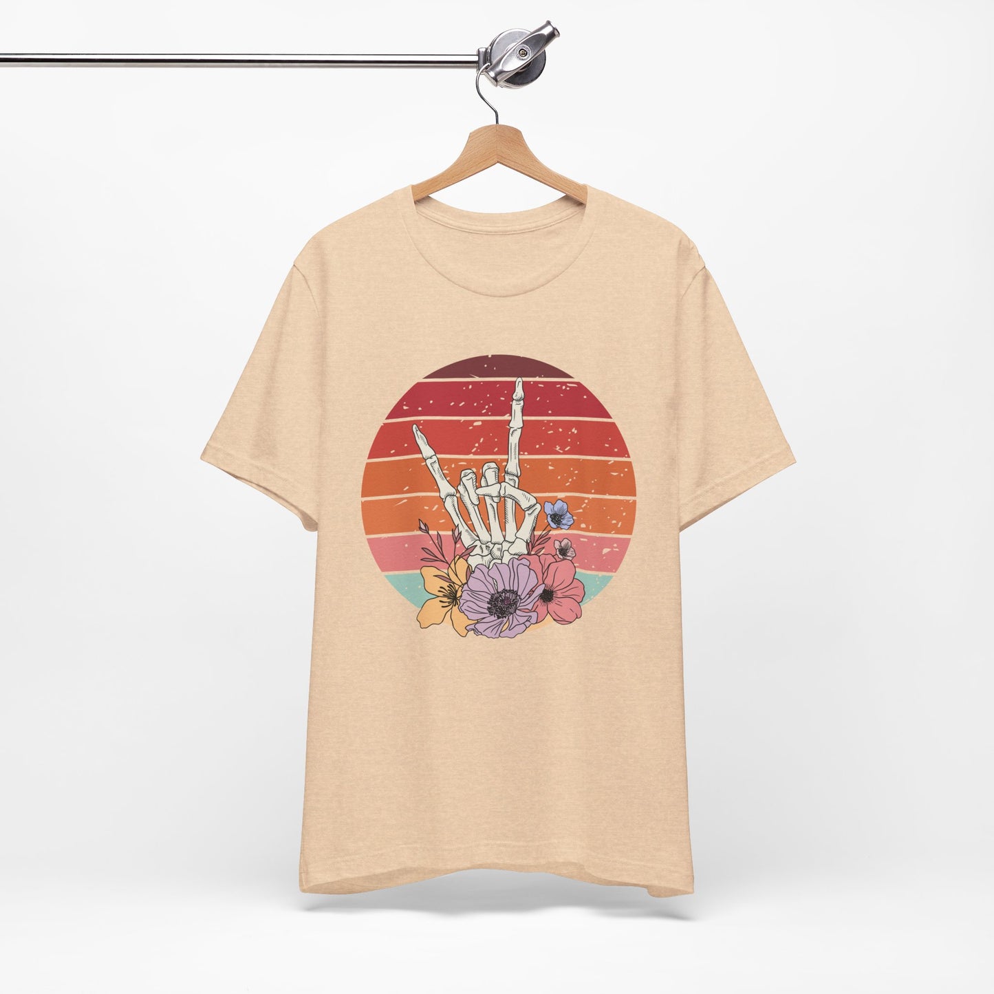 Skeleton Rock Hand T-shirt