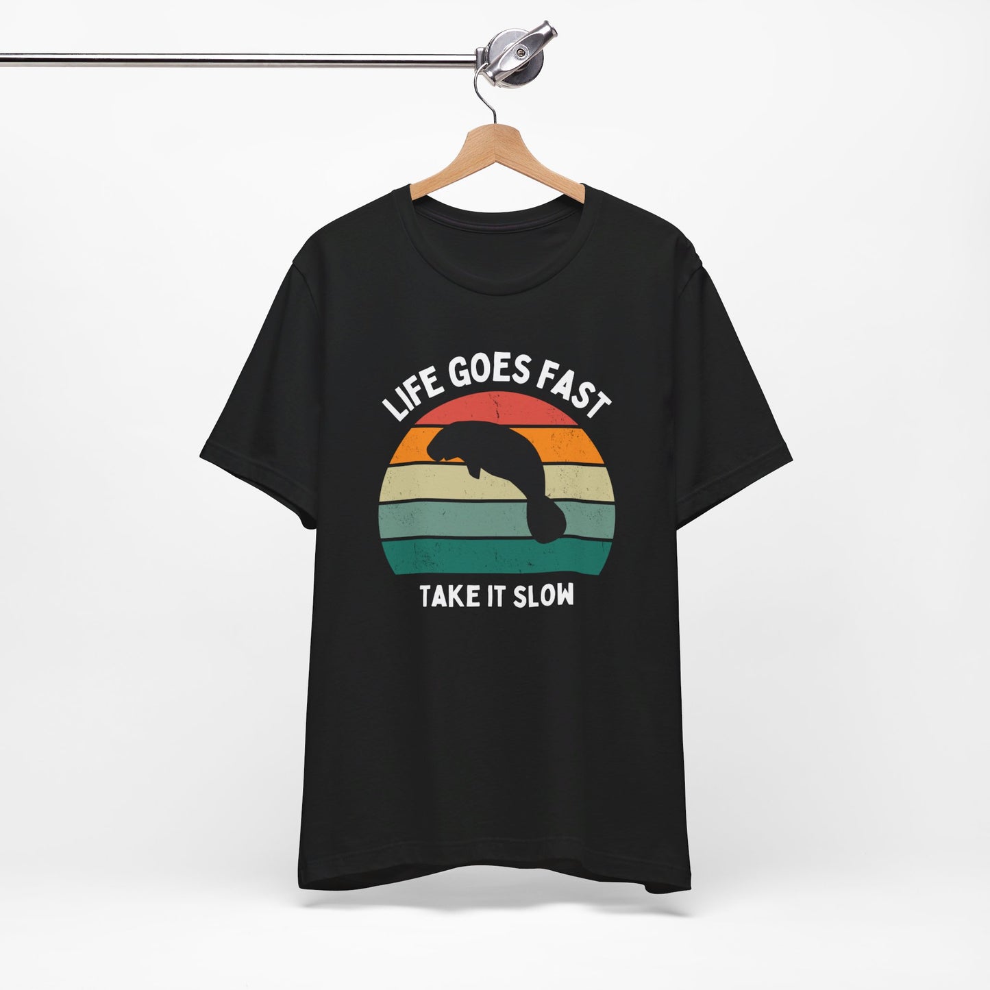 Funny tshirt, Manatee with sunset, funny gift