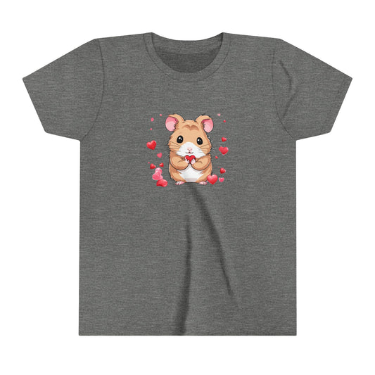 Kids Tee, Cute Hamster with hearts