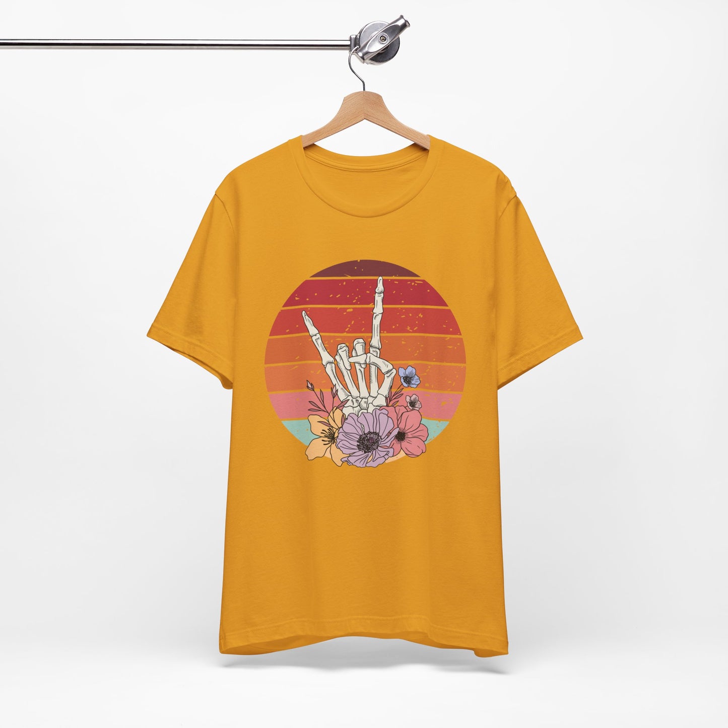 Skeleton Rock Hand T-shirt