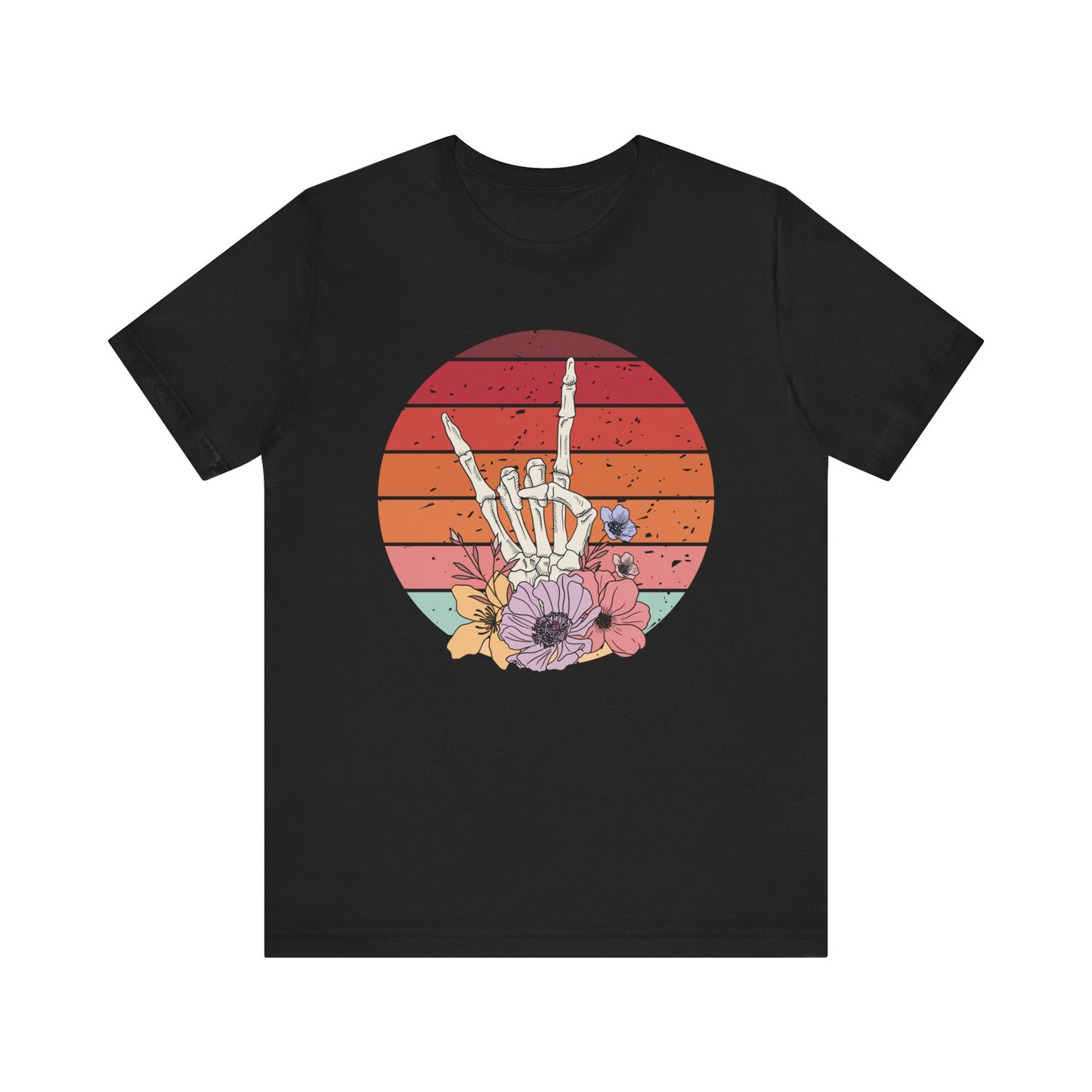 Skeleton Rock Hand T-shirt