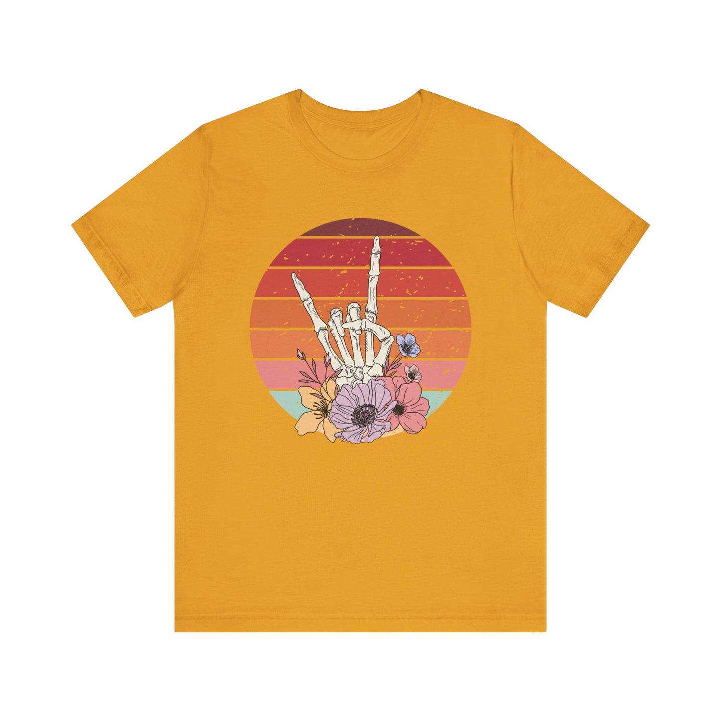 Skeleton Rock Hand T-shirt