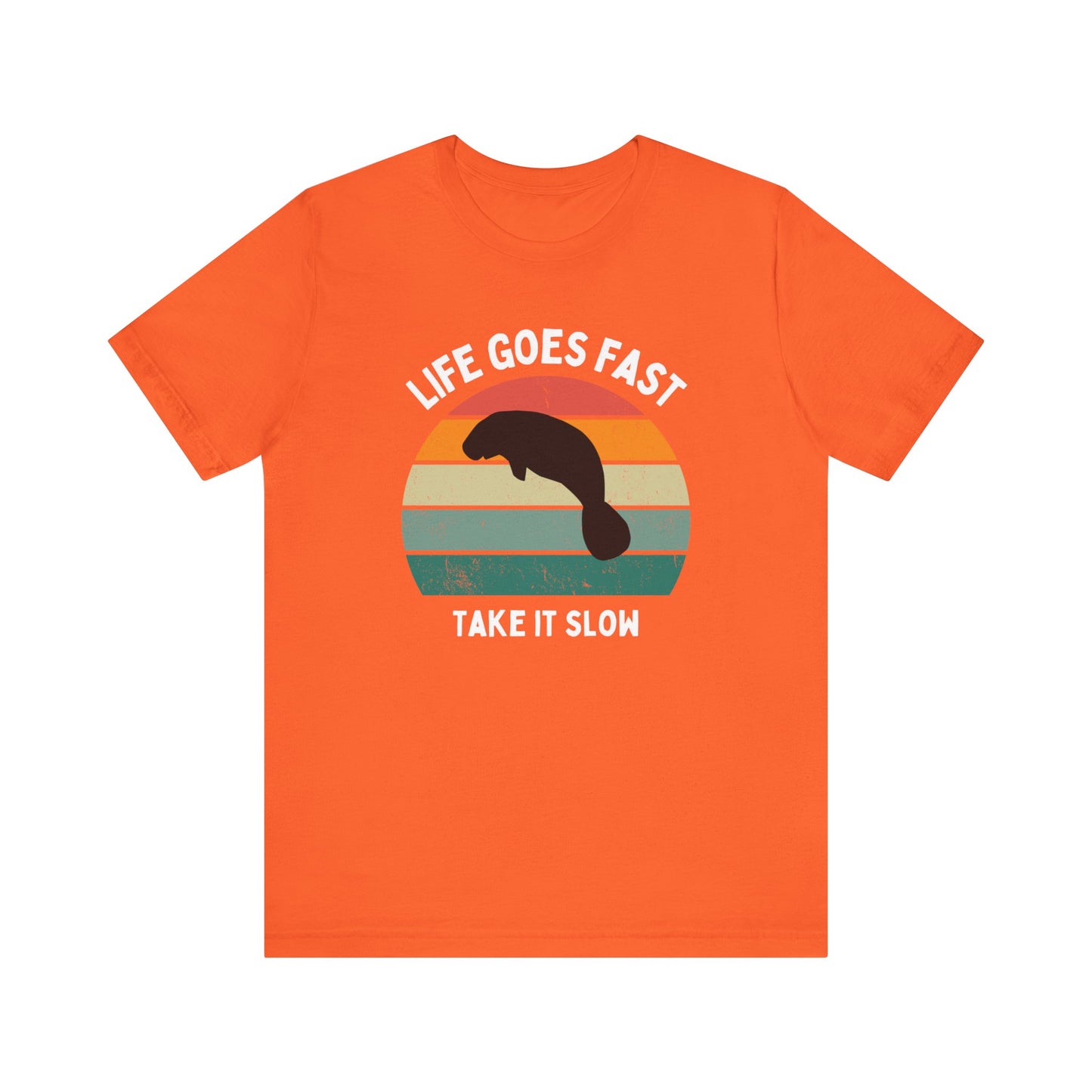 Funny tshirt, Manatee with sunset, funny gift