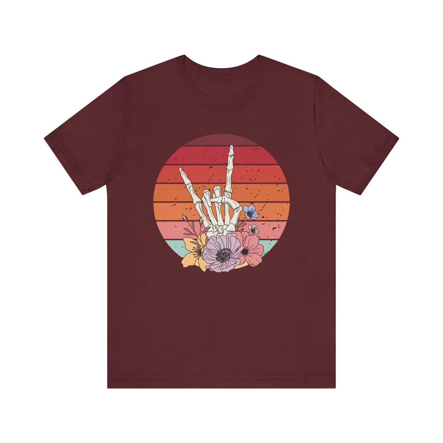 Skeleton Rock Hand T-shirt