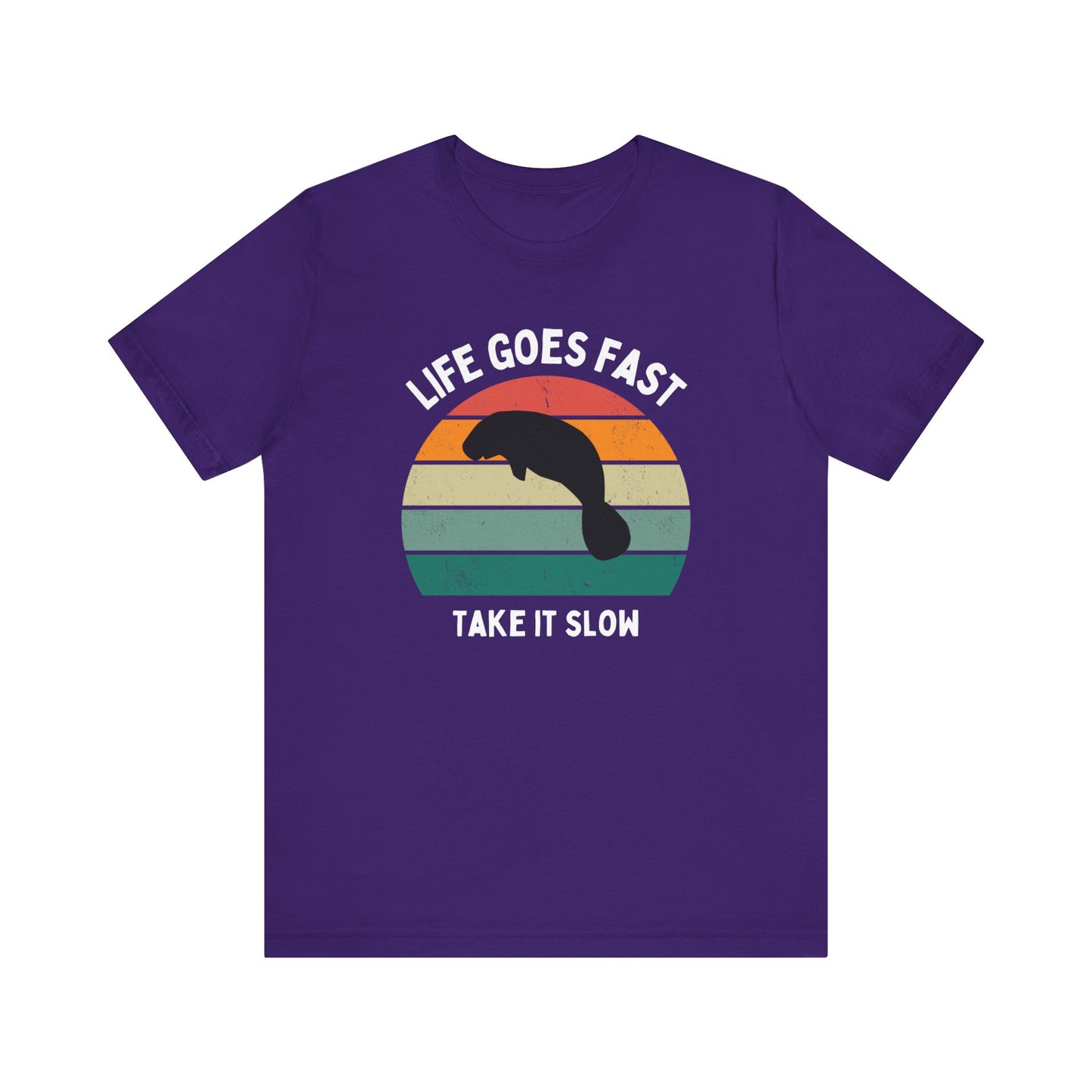 Funny tshirt, Manatee with sunset, funny gift