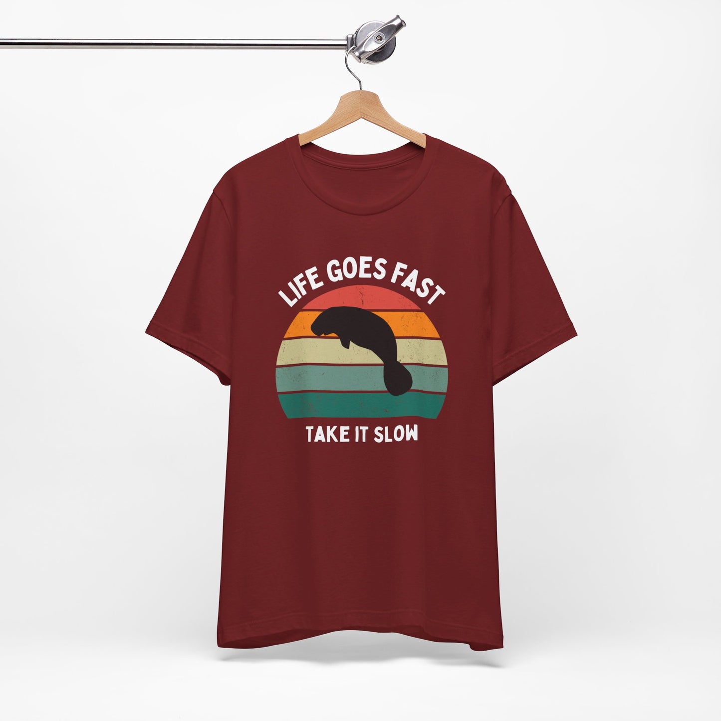 Funny tshirt, Manatee with sunset, funny gift