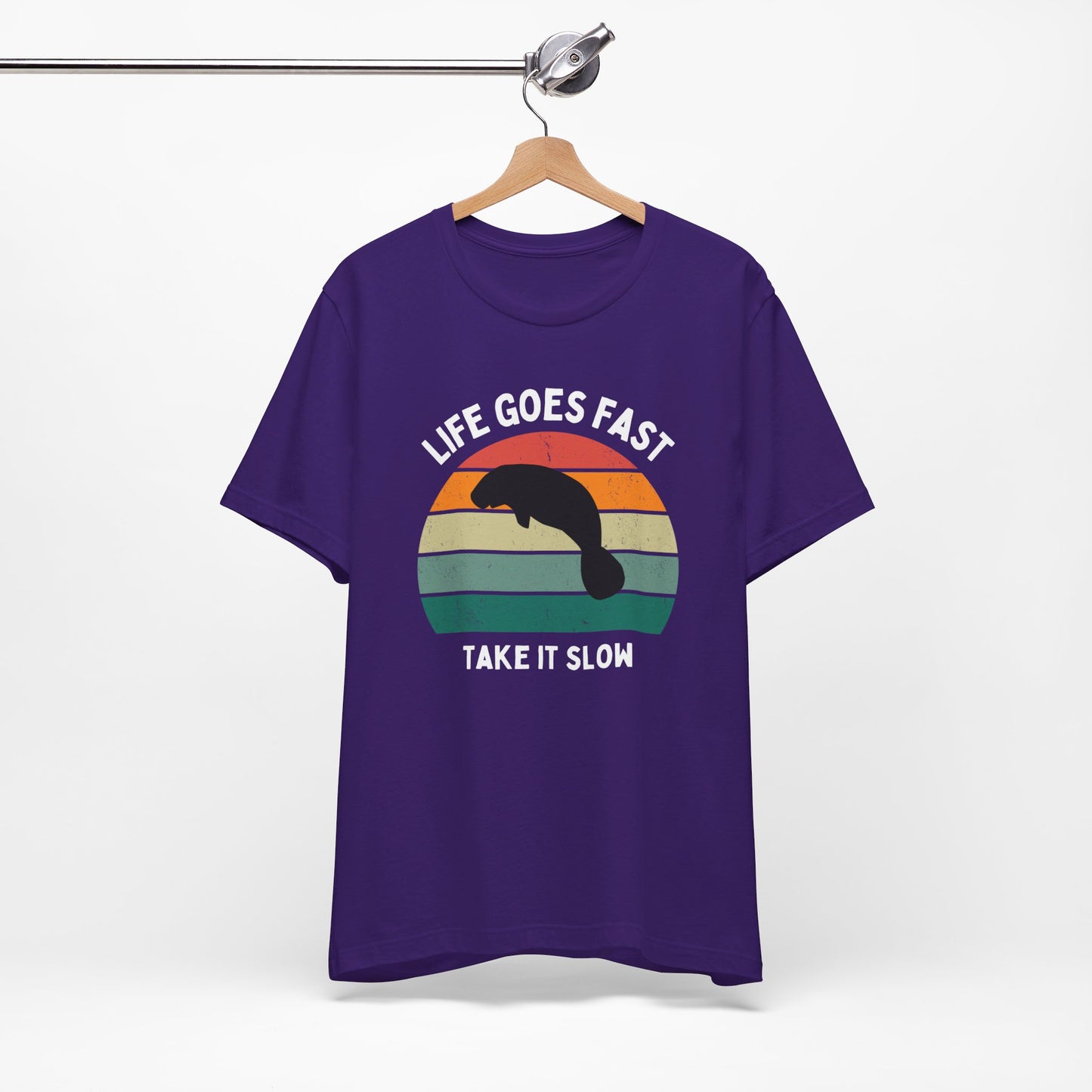 Funny tshirt, Manatee with sunset, funny gift