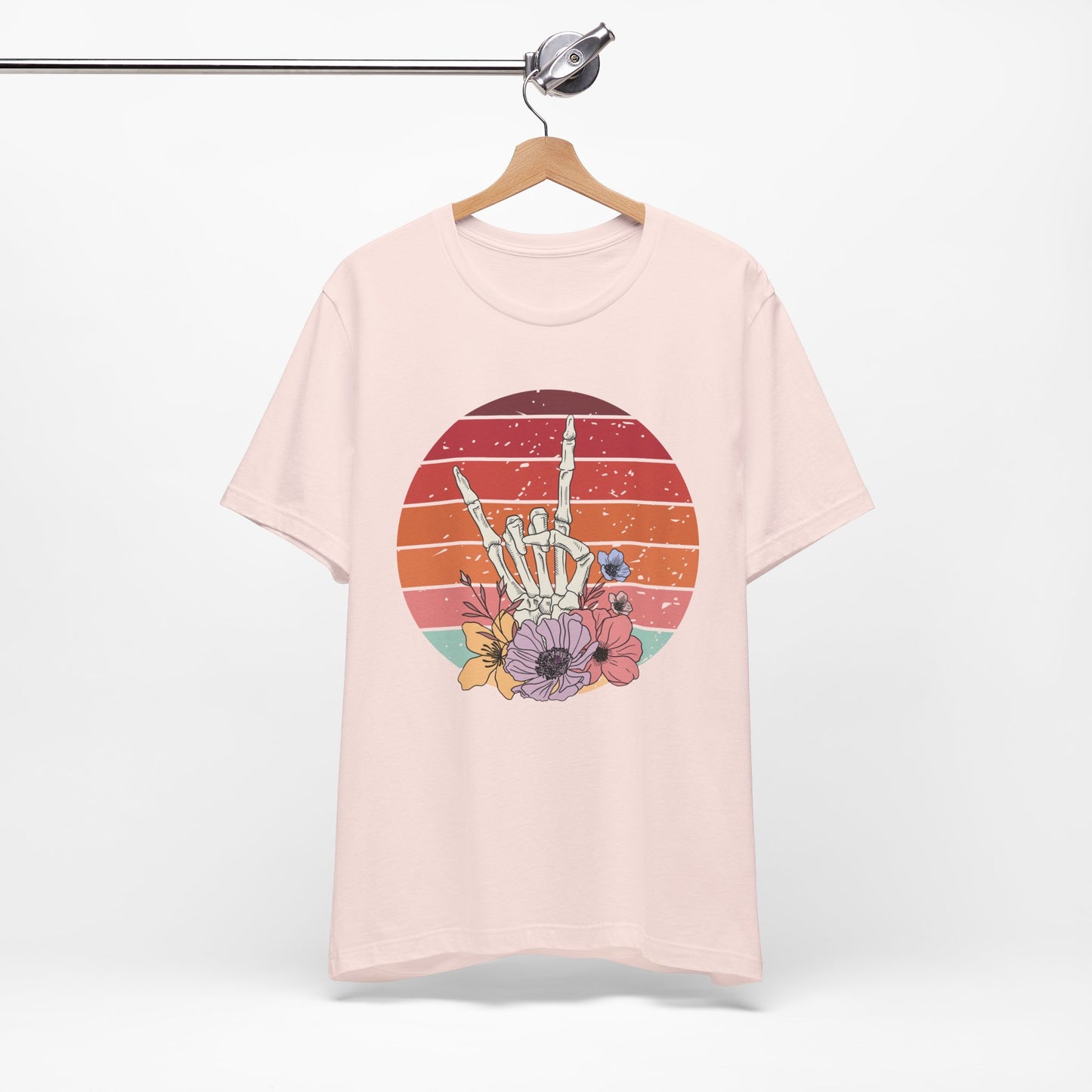 Skeleton Rock Hand T-shirt