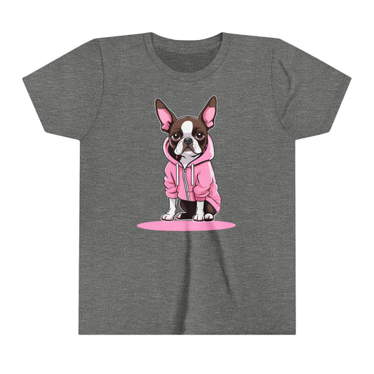 Kids Tee, Cute Boston Terrier