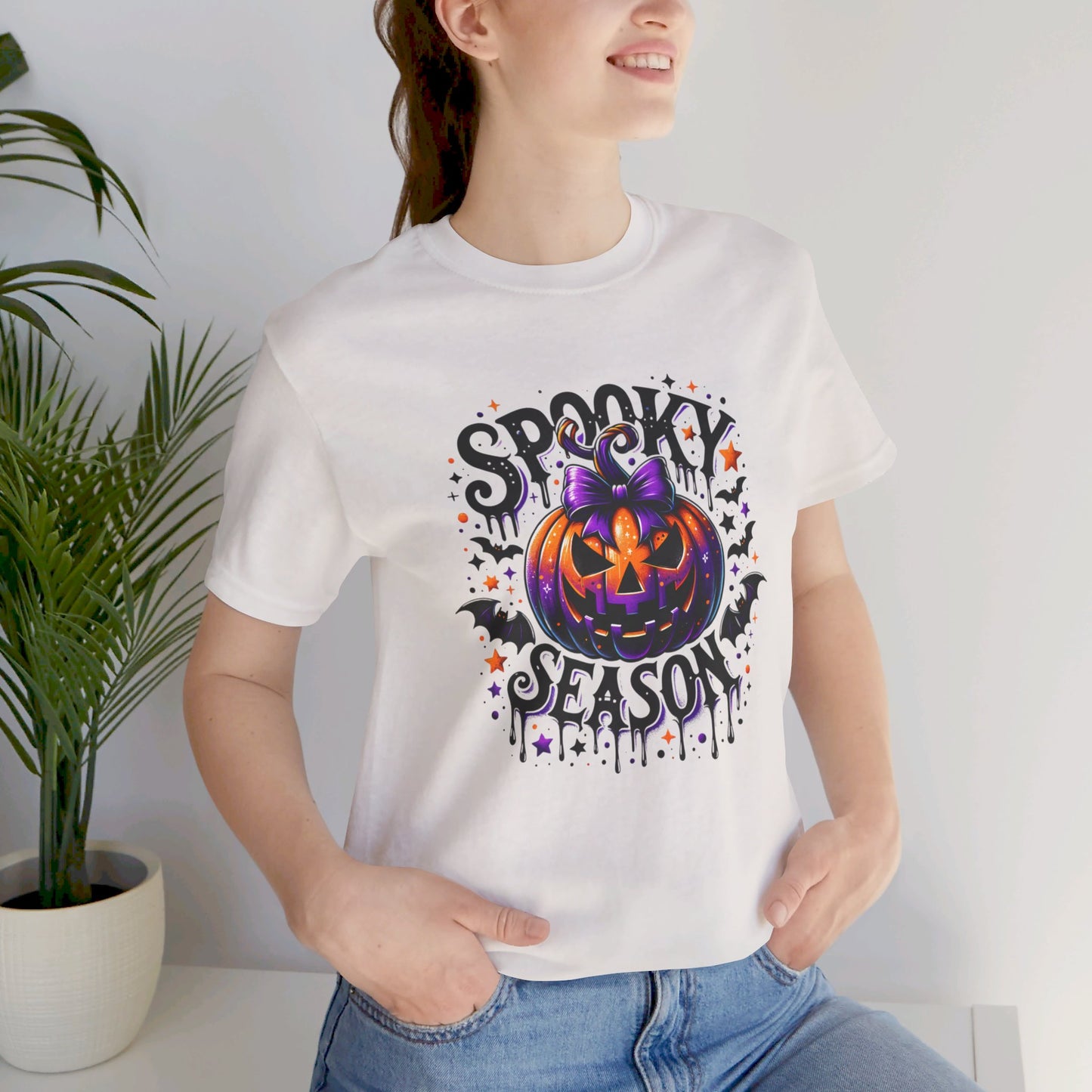 Spooky Season T-shirt, Jack-o'-lantern, Cute Gift